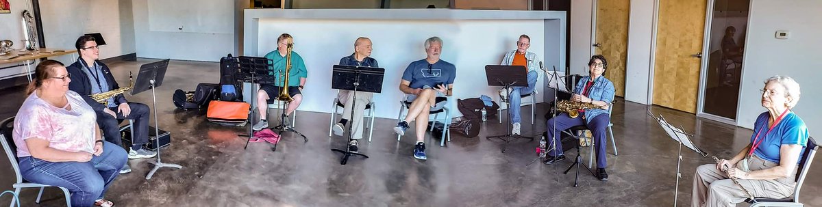 Our motley crew so far, at our #bandcamp . #