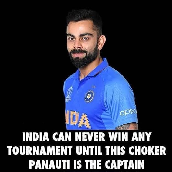 Rishi_Bharatiya's tweet photo. India can never win any tournament until this Panauti is the Captain.

#BanIPL
#कोहली_पनोती_है https://t.co/V7kBU78PSm