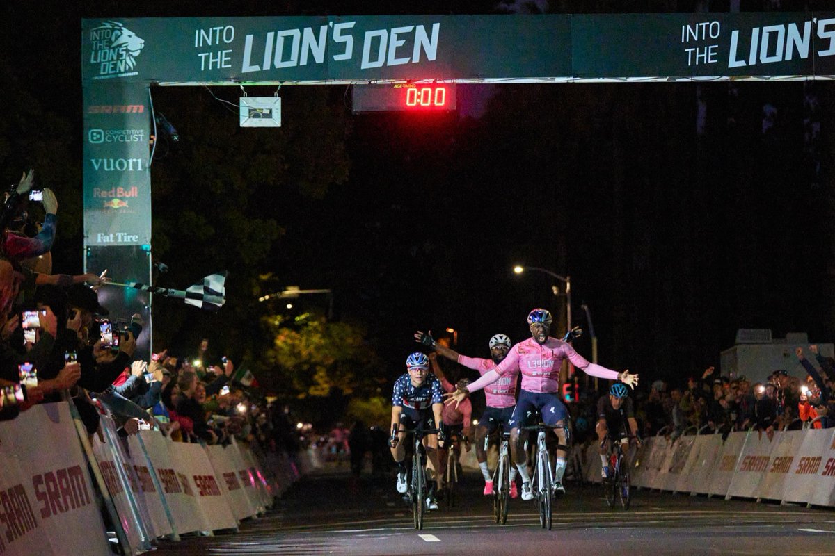 Into the Lion’s Den powered by <a href="/SRAMroad/">SRAM Road</a> Men’s PRO race results..
livelynxresults.com/viewrace.php?e…
#lionsden21 
📷: @PhotoWil