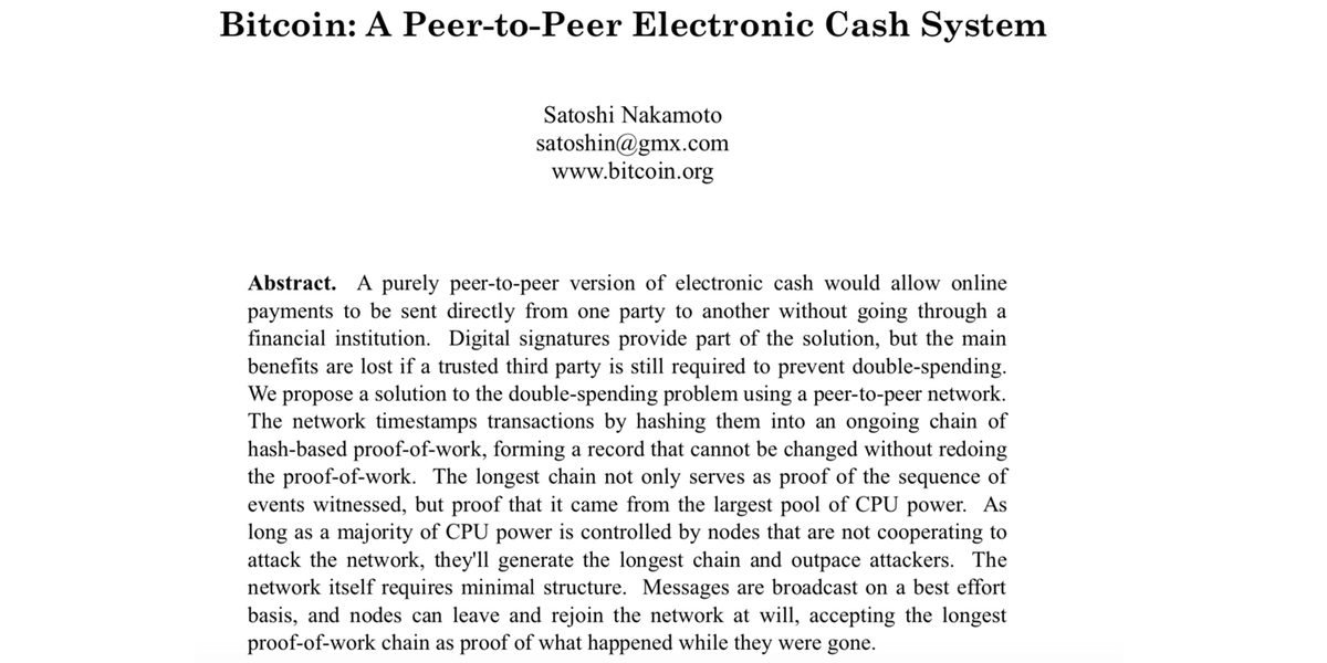 LearnCryptoUA's tweet photo. 13 лет назад Сатоши Накамото изменил мир, опубликовав Bitcoin White Paper. 

С днём рождения, Биткойн! 🎂 https://t.co/BK7r8HwFkv