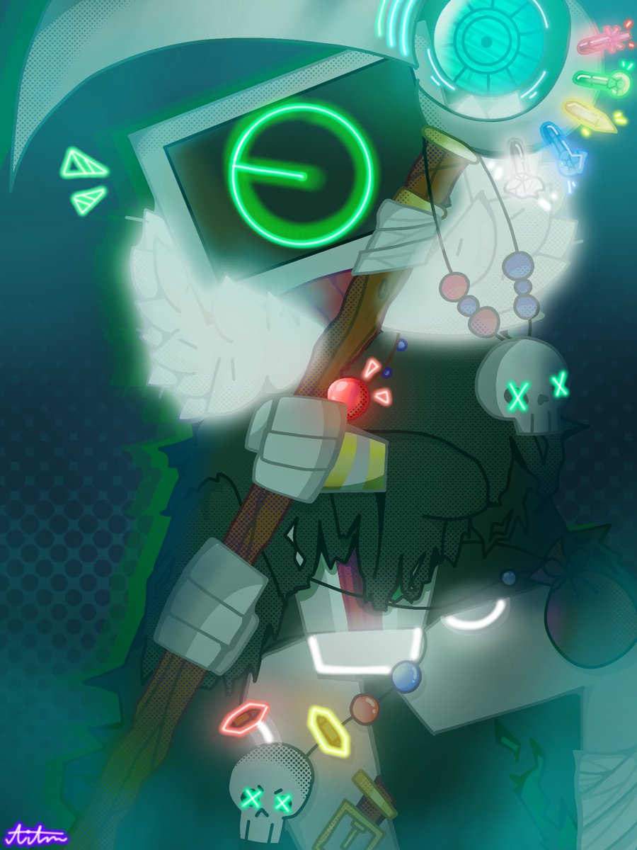 ArtistInTheMask's tweet photo. Have a spooky and scary #vinylween everyone! I have present to you Neonmancer J. He can summon 1010 at any place he wants. This includes the current one and the broken ones aswell-
#NoStraightRoads #NSR https://t.co/knAIs7CbAh