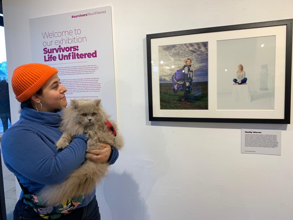 Highlights from running the first week of our #survivorslifeunfiltered exhibition <a href="/OxoTowerWharf/">Oxo Tower Wharf</a> included seeing so many friends, colleagues &amp; healthcare professionals at our launch;having lots of our fab participants visit to see their images &amp;.... Luna the cat😂 <a href="/RichardBoothUK/">Richard Booth</a>