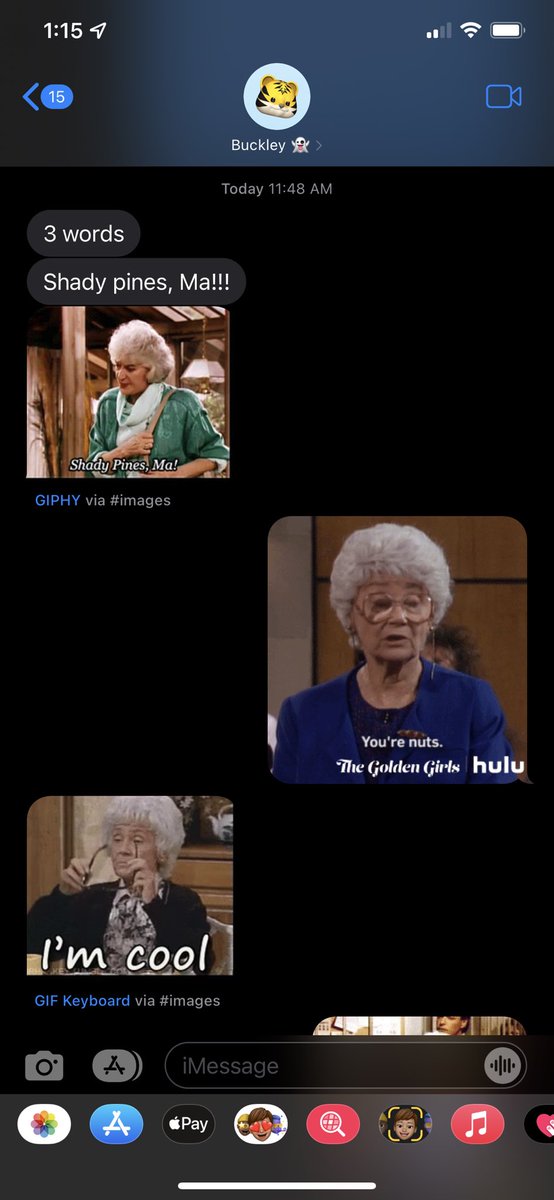 TotallyNotCait_'s tweet photo. Get yourself a bestfriend who after you go a while without talking  communicates with you in Golden Girl language 💀❤️🖤 @ZachBuckley18 https://t.co/nutZSEPuvf