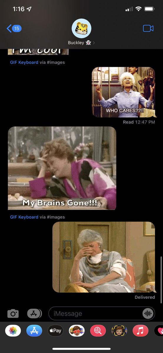 TotallyNotCait_'s tweet photo. Get yourself a bestfriend who after you go a while without talking  communicates with you in Golden Girl language 💀❤️🖤 @ZachBuckley18 https://t.co/nutZSEPuvf