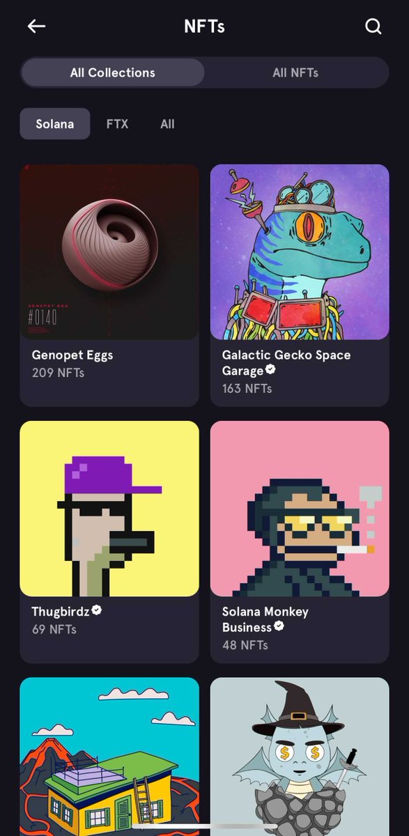 Solana NFTs now on FTX App!