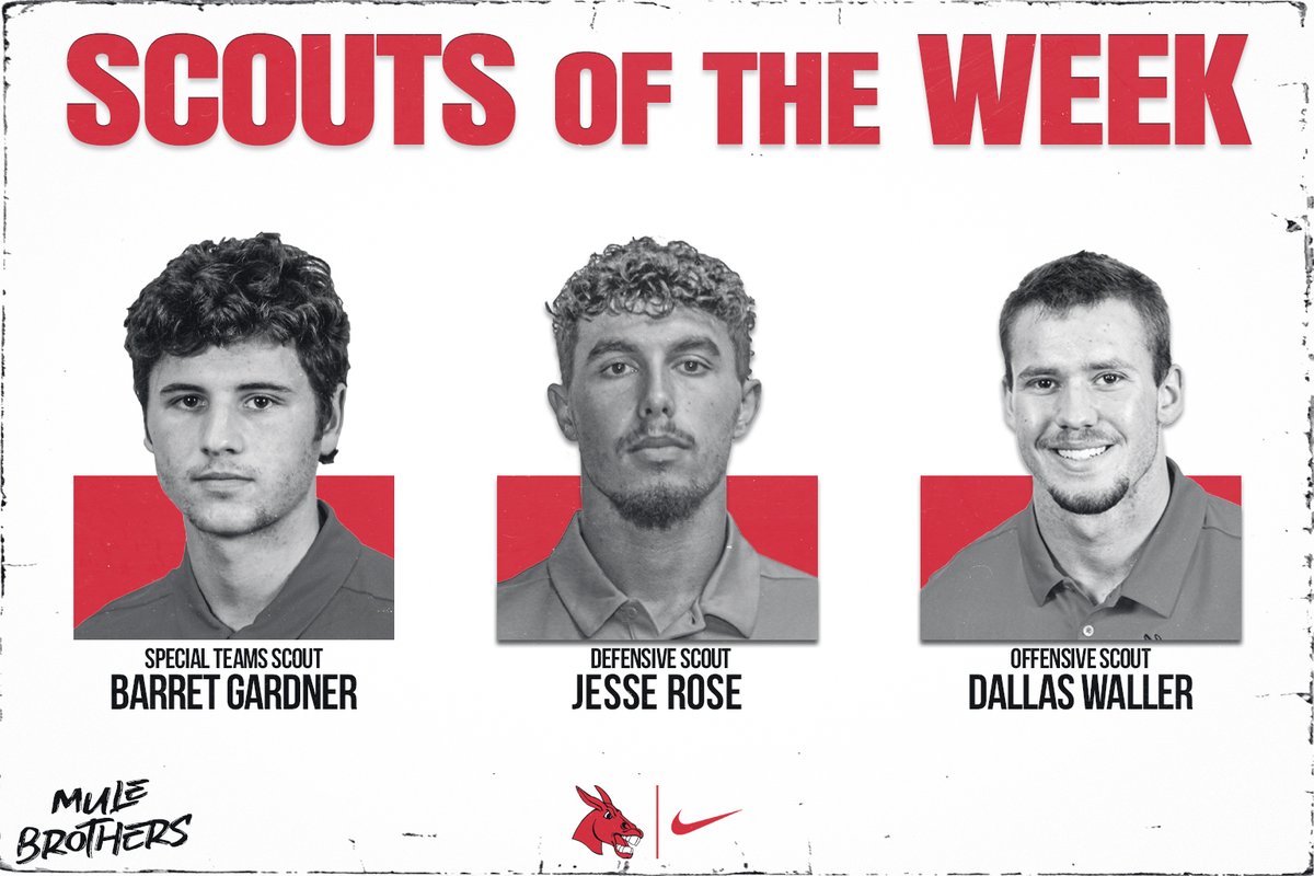 Congratulations to our Week 9 players of the week!

#MuleBrothers
#teamUCM