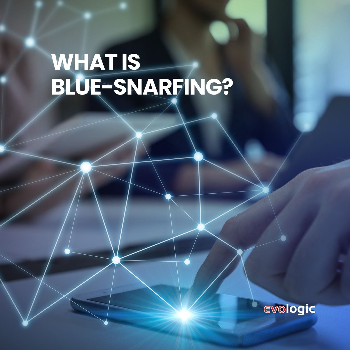 Evologic's tweet photo. Have you heard of blue-snarfing? This is a device hack that may be performed when a Bluetooth-capable device is set to “discoverable” mode. To avoid these attacks, set your default Bluetooth mode to invisible. #evologic #bluesnarfing #bluetoothattacks https://t.co/YjN5rI3gvy