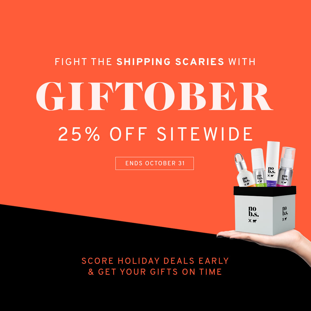 LiveNoBS's tweet photo. 👽 LAST CHANCE 👽

Buy now and et 25% OFF site wide and get your gifts on time.

Offer ends October 31st.
 #LiveNoBS #NoBSSkincare #giftober https://t.co/kLR8MYYiay