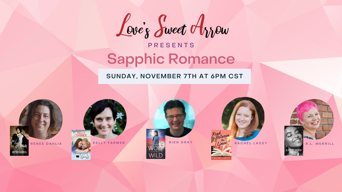 Join us Sunday, November 7th at 7pm ET/6pm CT for a Sapphic Romance Virtual Event with authors <a href="/dekabat/">Renée Dahlia / Renée Geelen</a>, <a href="/KellyFarmerAuth/">Kelly Farmer NO LONGER HERE. JUST KEEPING MY NAME</a>,  <a href="/RienGray/">Rien Gray @ THE SCALES OF SEDUCTION</a>, <a href="/rachelslacey/">Rachel Lacey</a>, and @rlmerrillauthor !

Watch live: bit.ly/LSATube

RSVP: eventbrite.com/e/a-sapphic-ro…