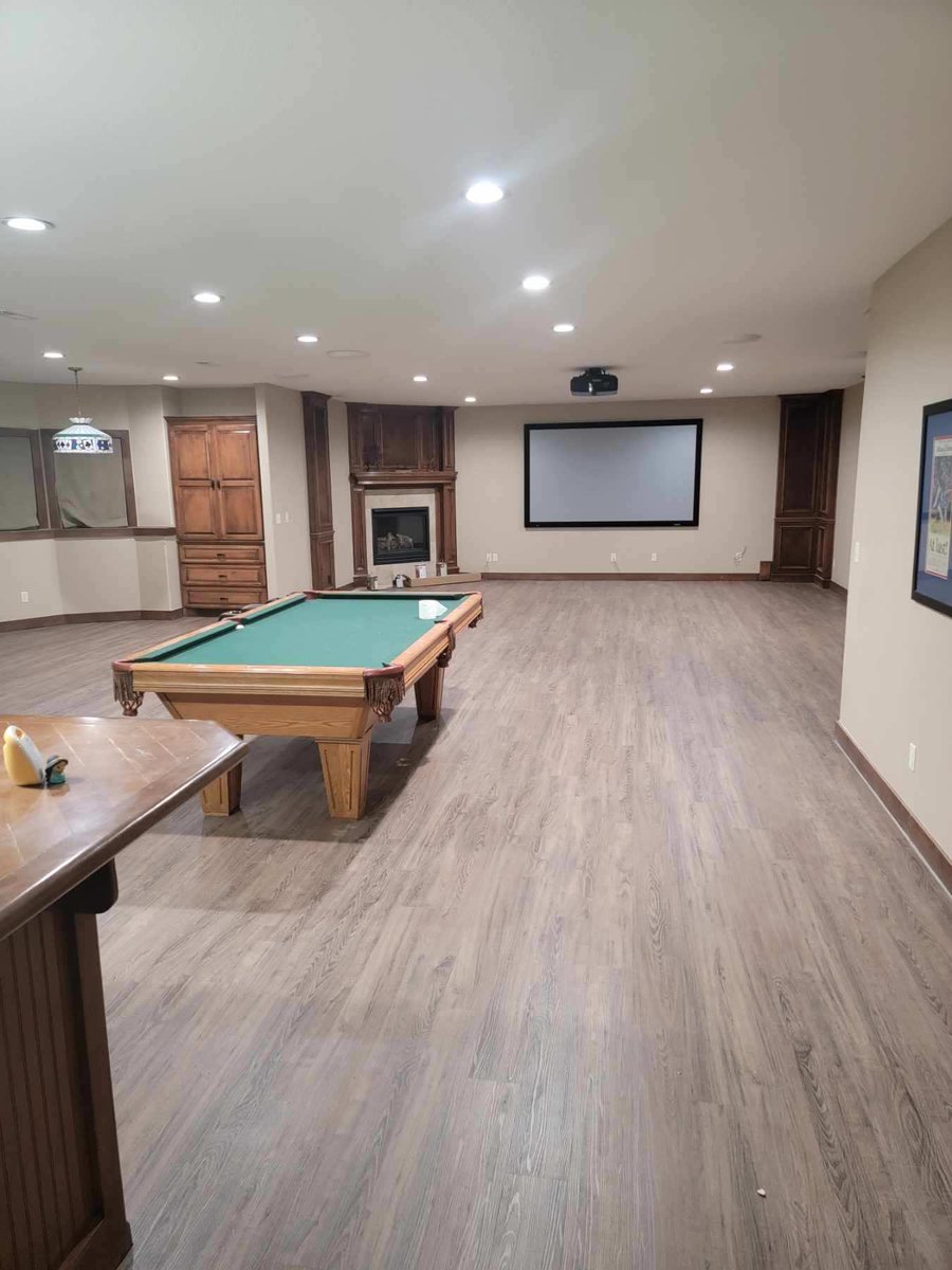 flooringkc's tweet photo. Wichita basement remodel !!! Will travel for ๐ฐ#Mannington https://t.co/yyTUSGaKzZ