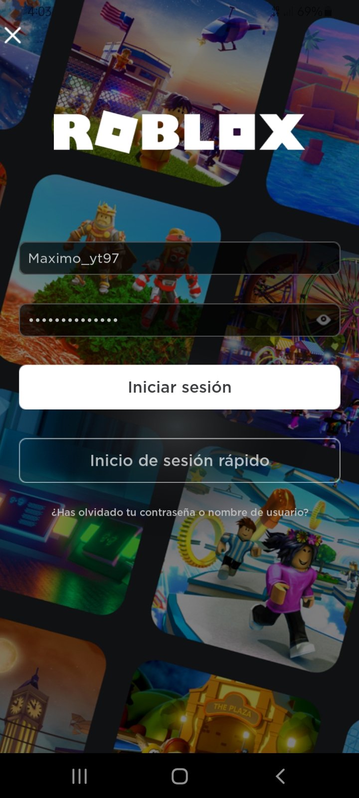 Max_pro99 on X: Ya puedo entrar Roblox, solo que cuando pongo iniciar  sesión no me deja entra a mi cuenta es normal?  / X