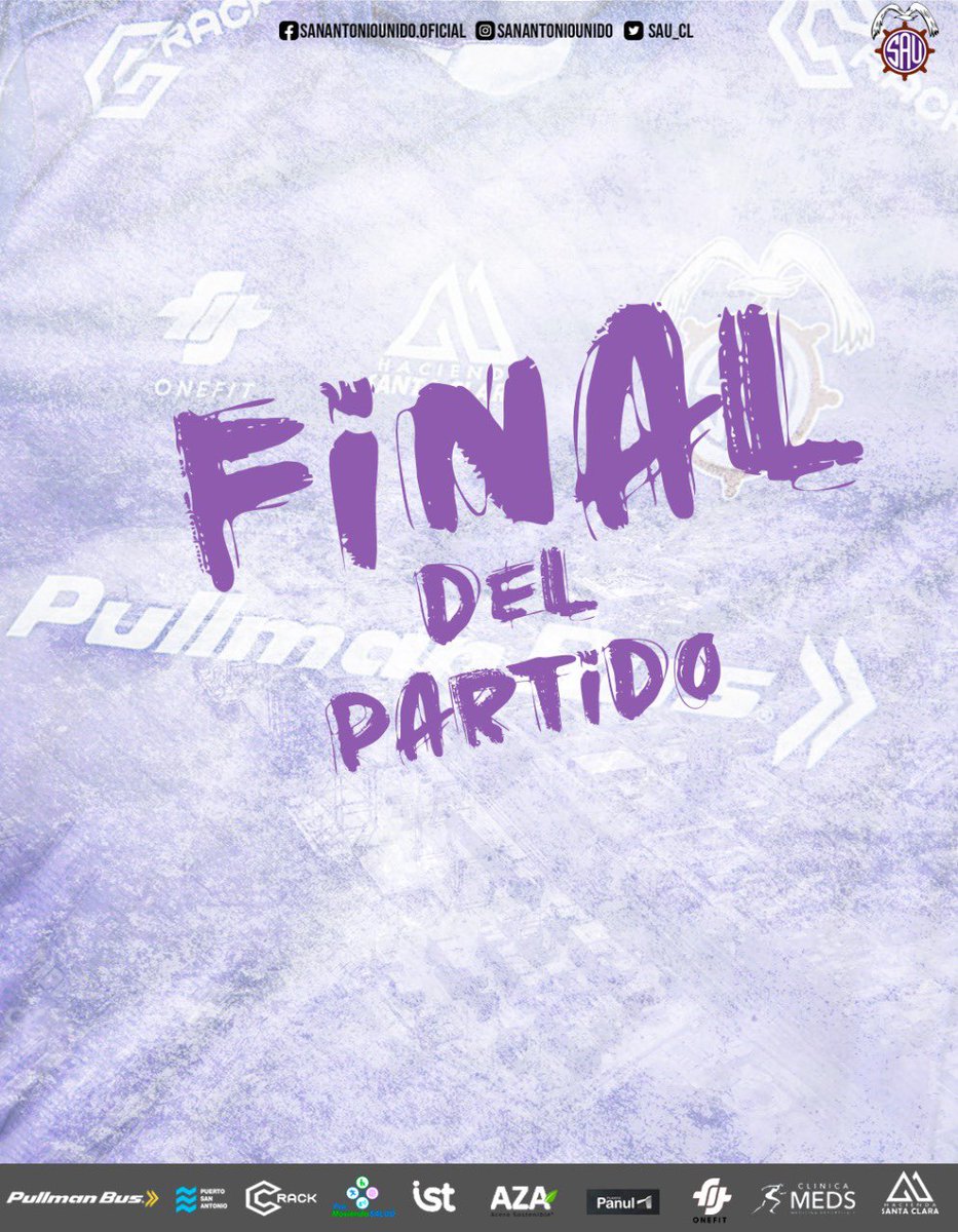 Terminó el partido en Talca!

Independiente Cauquenes 1 
San Antonio Unido 2

Lo ganamos con uno menos y en el último minuto, Vamos SAU!