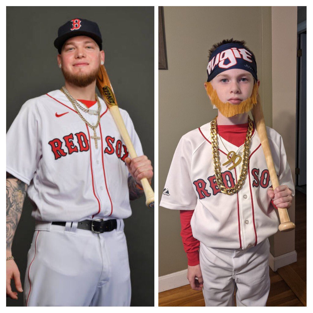 Red on X: Nephew's Alex Verdugo costume looks freakin awesome. Happy  Halloween, y'all.  / X