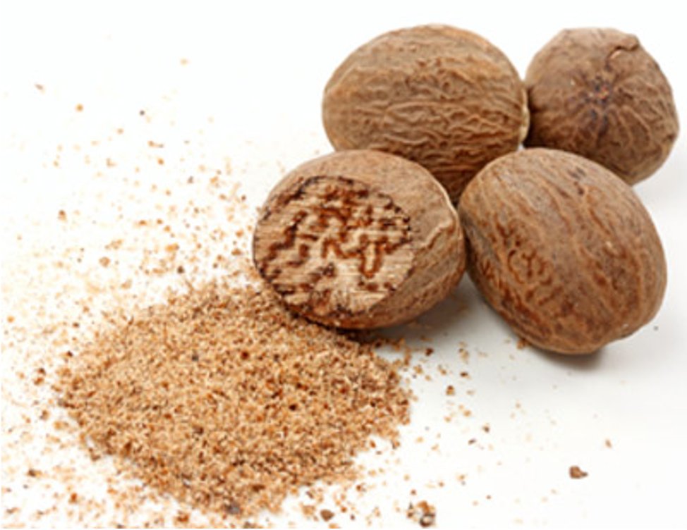 Nutmeg itself is made from the ground seed. 