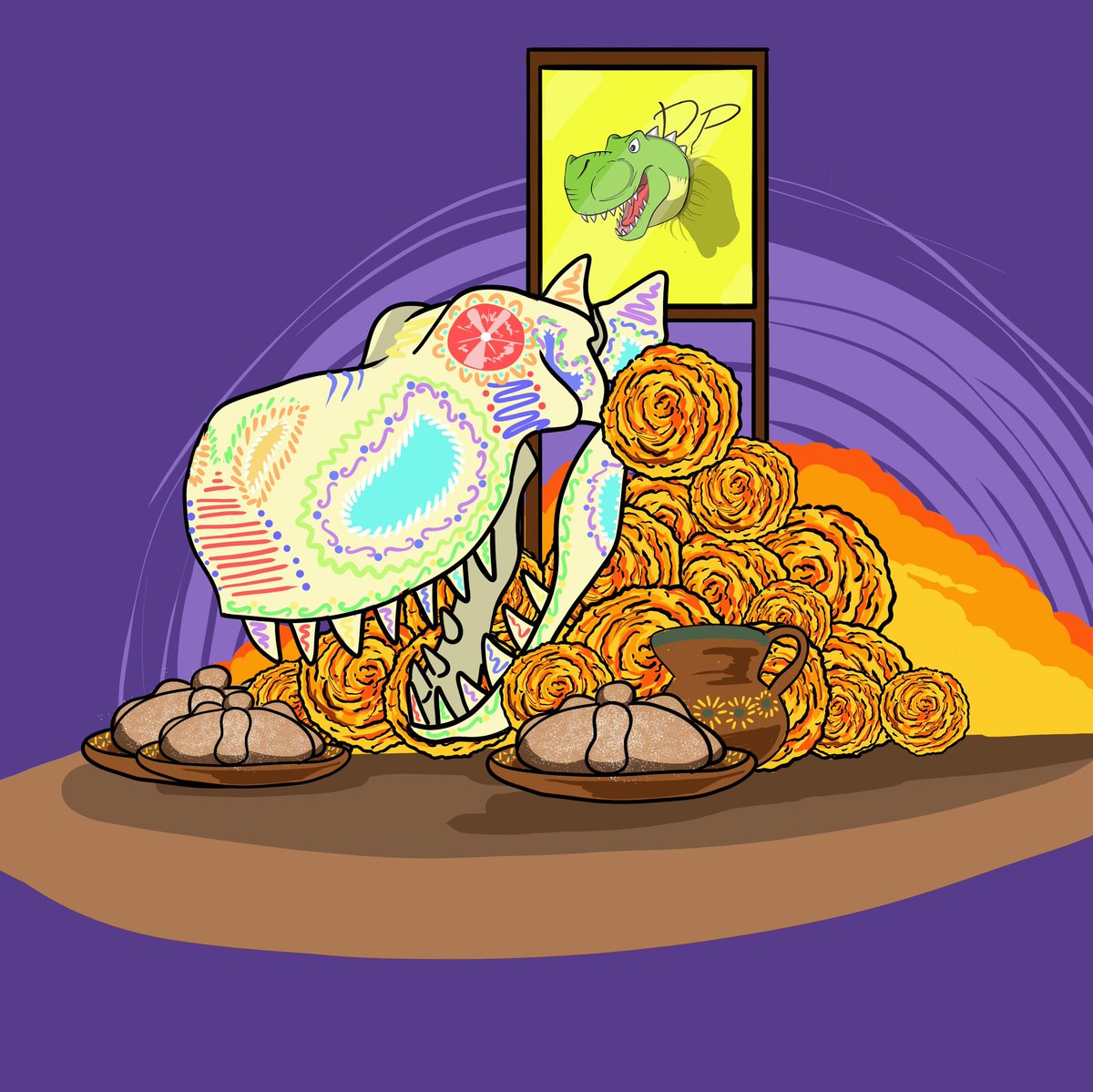 Dibujosperrone1's tweet photo. #diademuertos2021 
#dibujosperrones https://t.co/Yt8rSO259K