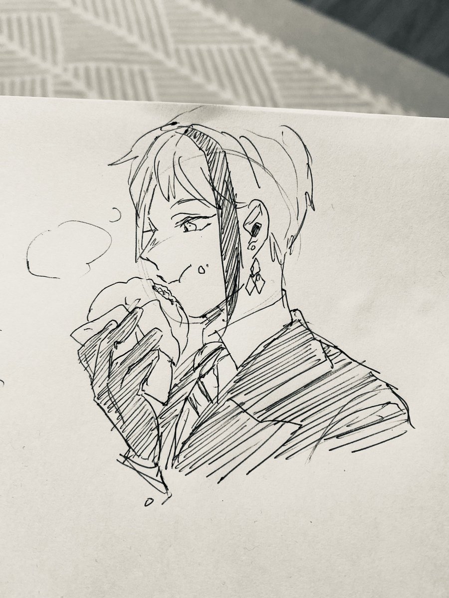 朝の一発描き
ほこほこ肉まんの季節だね 