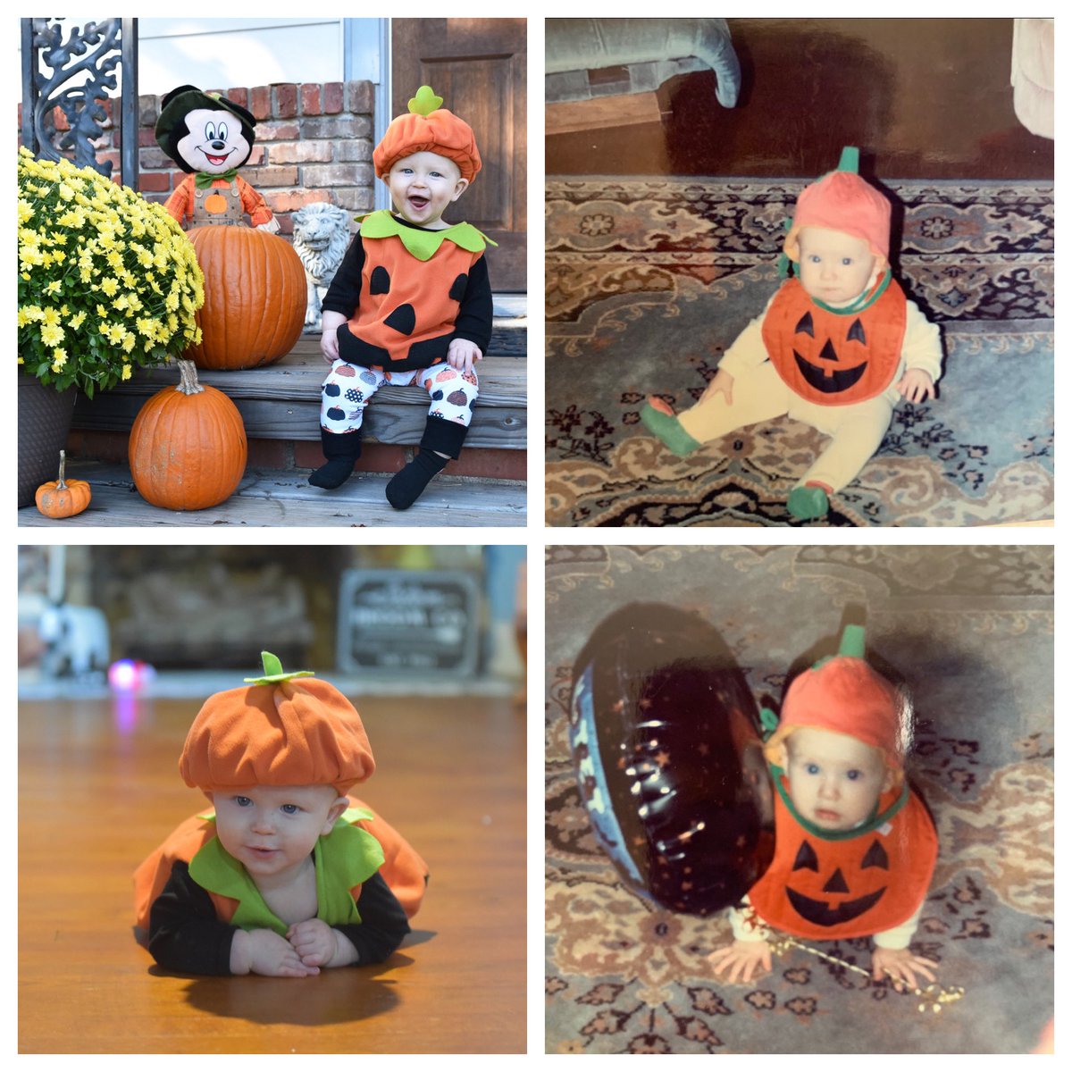 AMThublin's tweet photo. Who wore it better?
Me in 1991 or Judah this Afternoon
🎃💚🎃
#HappyHalloween2021 #CutestPumpkinInThePatch #BoyMom https://t.co/hNwree82Re