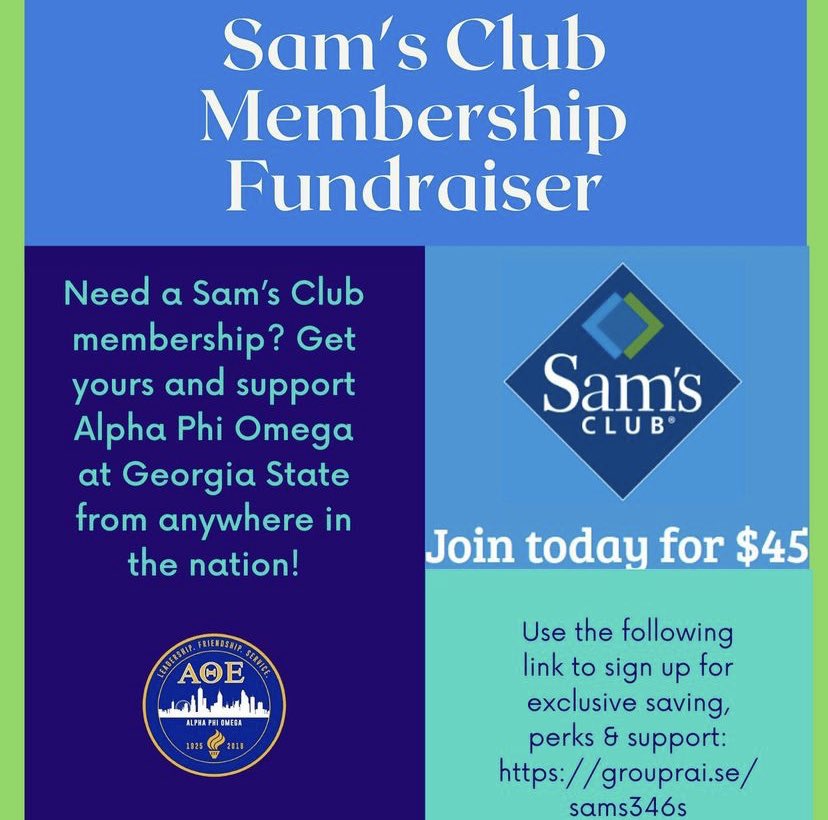 APO_GSU's tweet photo. Are you in need of a Sam’s Club Membership⁉️When you join Sam's Club using our custom link: https://t.co/iMEuKn43HQ (before Tuesday, November 2, 2021), you'll get access to exclusive savings and perks to make your weekly shop that much better. https://t.co/I0Npxe4WNU