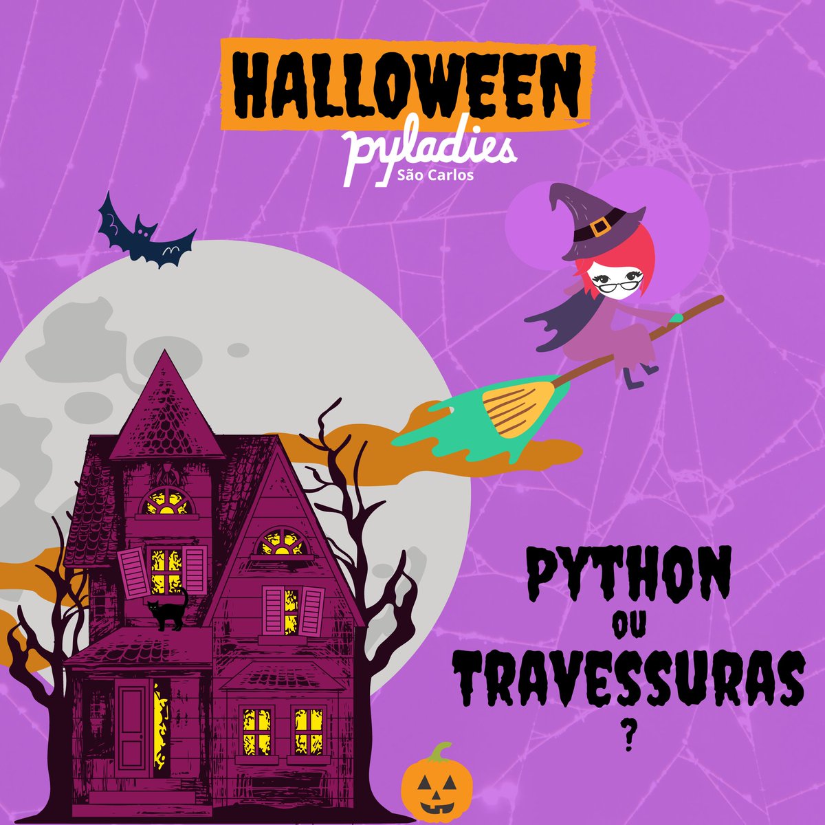 PyLadiesSanca's tweet photo. Hoje é Halloween! Por isso, separamos algumas histórias de terror para programadoras 🕷👻💀 Segue o fio!
#python #pyladiesbrasil #pyladies #mulheresnati #mulheresnaliderança #womanintech #sãocarlos #tecnologia #programação #mulheresnacomputacao #halloween #diadasbruxas https://t.co/SDnEcNyj3D