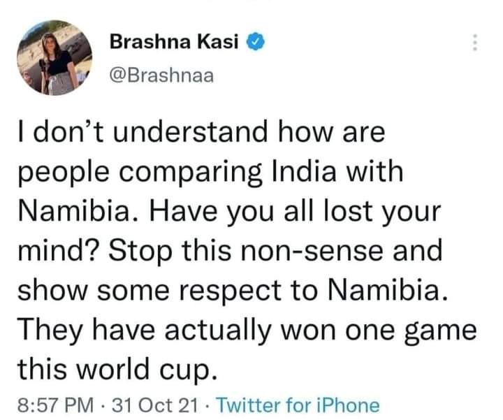 Nadia_iftikhar1's tweet photo. #shameIndianMedia #NowSing #Mauka_Mauka
#harbhajansingh #BanIPL #Congratulationsindia #IndiaVsNewZealand #Mauka_Mauka #IndiaVsNewZealand #India #Cricket #ICCT20WorldCup #Pakistan #RespectNamibia🤫 https://t.co/dvmnZlZULf