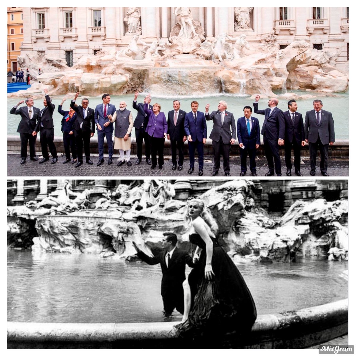 Tossing a coin into the Trevi Fountain by the #G20summit 2021 world leaders will not necessarily bring back into our lives the spirit of #LaDolceVita