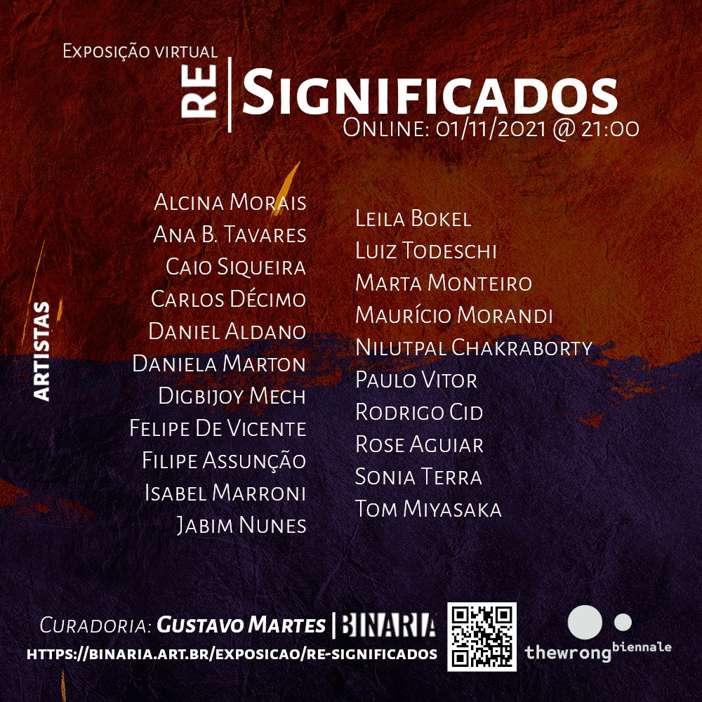 felipevicente88's tweet photo. Virtual Exhibition: Re-Significados (Re-Meanings) @BinariaArte
https://t.co/syGLPKERC1
#abstractart #art #artist #artwork #digitalart #nftart #NFTartist #nft #nftcollector #NFTs #binaria #exhibition #virtualexhibition #exposicao #wrongbiennale #biennale #felipedevicente https://t.co/GW3jfhI10u