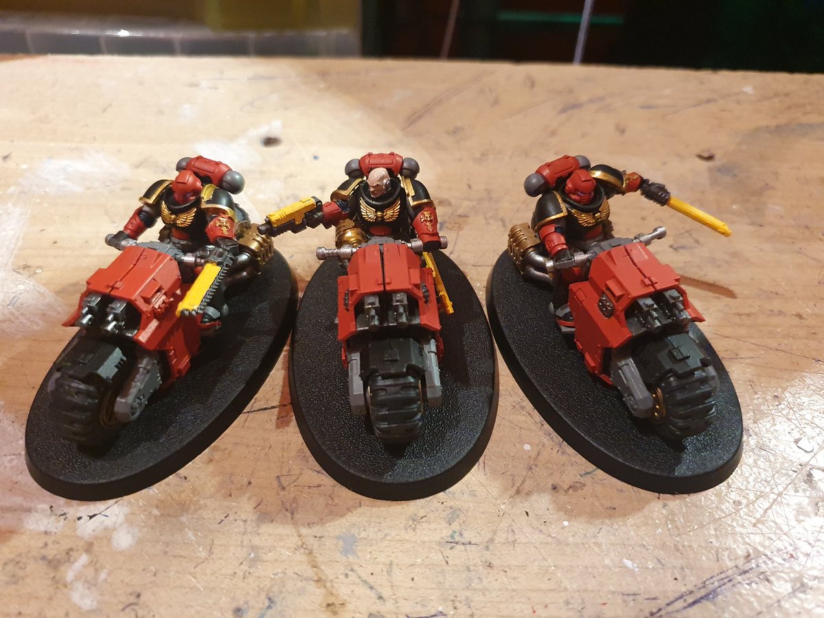 OmegaXaiden27's tweet photo. I keep forgetting the post here! So some space marine bikers and more will be posted.
#warhammer https://t.co/TmlWQ1aQX0