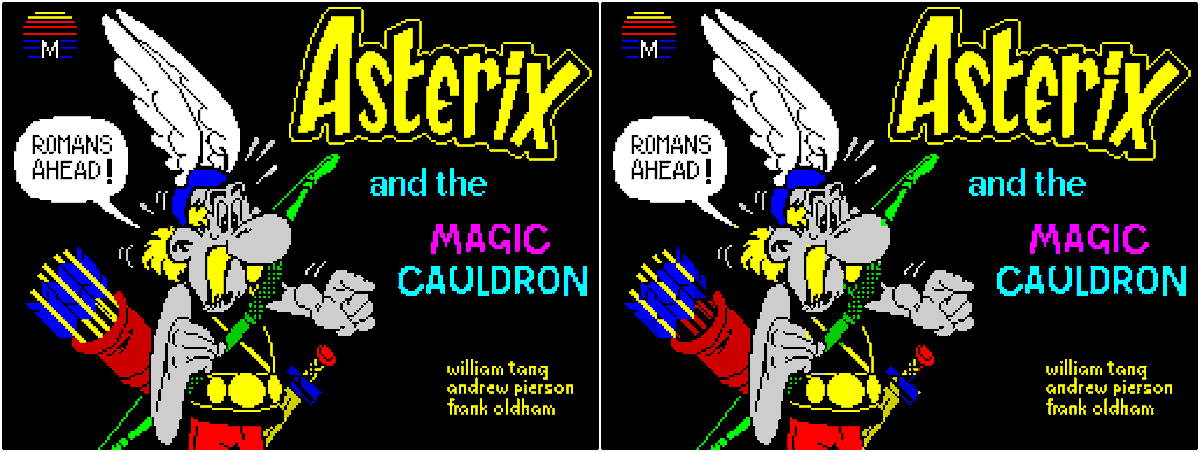 zxnoclash's tweet image. Asterix and the Magic Cauldron loading screen
#beamsoftware #melbournehouse #zxspectrum #loadingscreen #zxart #retrogaming #pixelart #melbournehouse