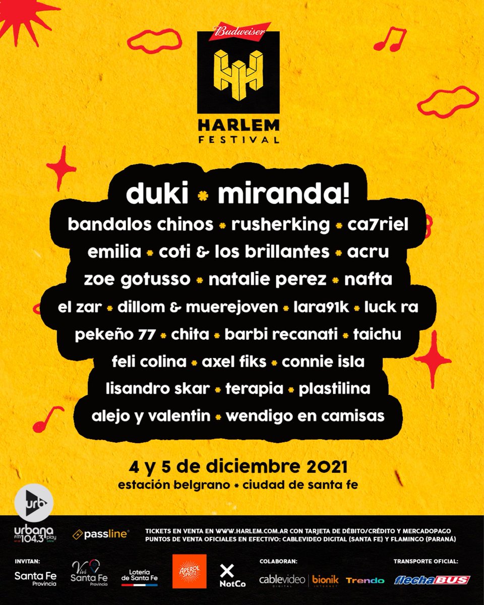 LINEUP COMPLETO 🔥🔥🔥