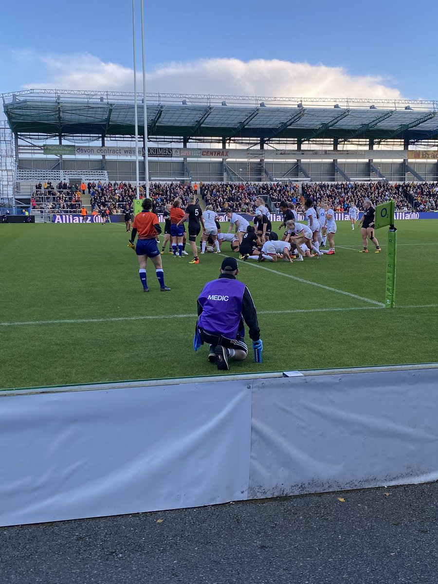 All fired up for next half term after a fantastic day of ladies rugby, England vs New Zealand. What a game. Well done Red Roses. #rugbygirls