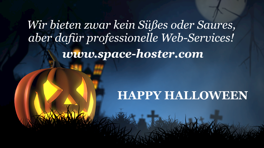 Happy Halloween wünscht das Space-Hoster Team!🎃🎃🎃