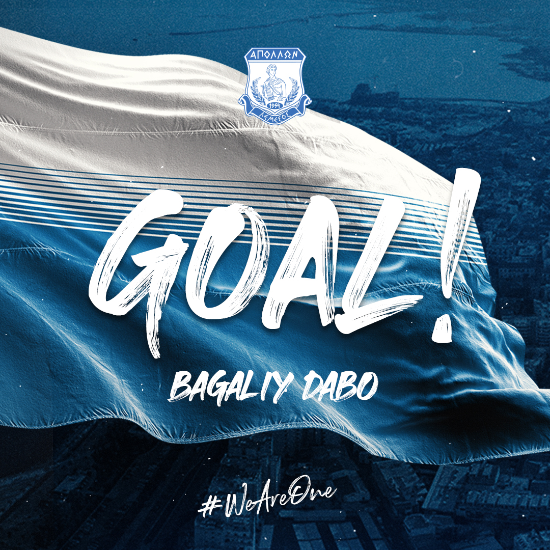 APOLLONOFFICIAL's tweet photo. 54' | 0⃣-1⃣ | #GOAAAAAAAAL με πλασέ του @DaboBagaliy 🔵⚪
#ApollonFC #WeAreOne #OlyApol https://t.co/PvlVyMxKXJ