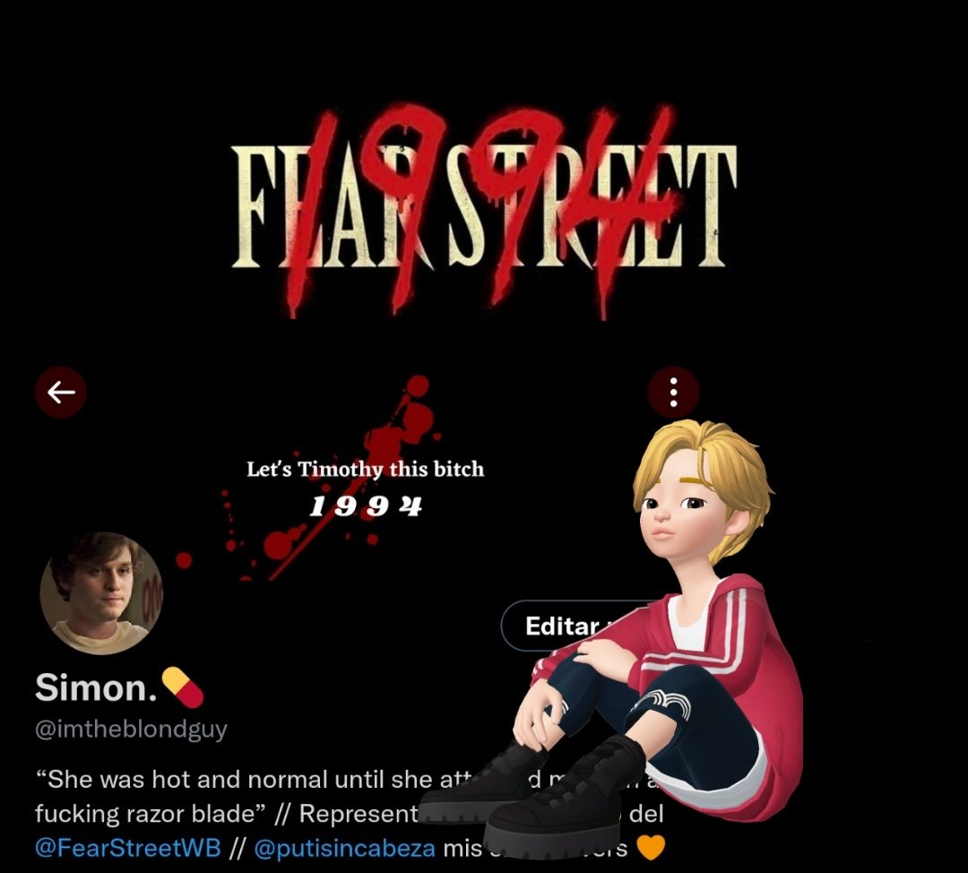 FearstreetWb's tweet photo. @lxstparabatai as @imtheblondguy https://t.co/JmUDfq333l