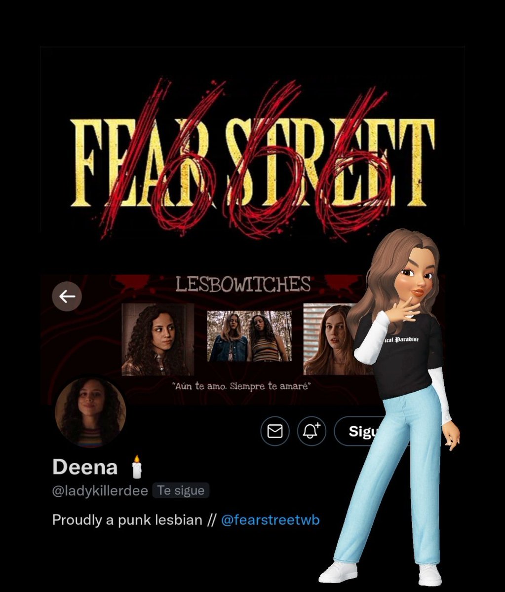 FearstreetWb's tweet photo. @cuchillitoazul as @ladykillerdee https://t.co/ehHfijkJfq