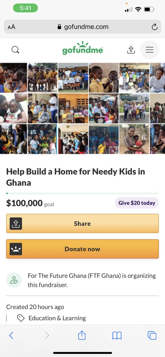 KeziaSanie's tweet photo. Hey guys, the GoFundMe account is ready! You can now donate to support the construction of the FTF Village by tapping the link below 👇🏽

https://t.co/Wt9yq4RUot

Thank you all so much for the support so far. We really appreciate it 🥺❤️ https://t.co/wRYrf58hz3
