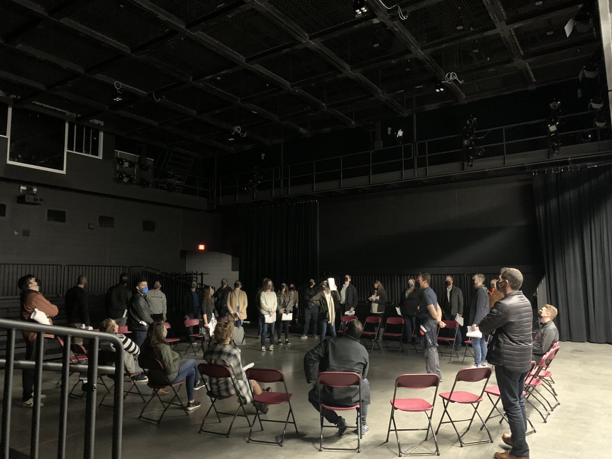 Black Box Theater tour with <a href="/EUA/">EUA</a>’s architects. #innovation #flexibility #performingarts #designmatters