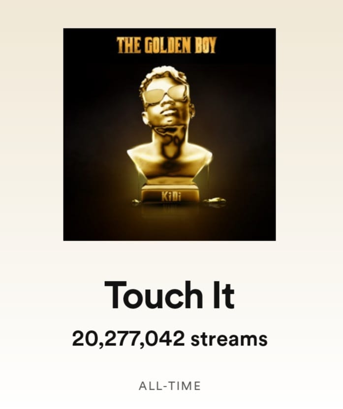 KiDiMusic's tweet photo. Most streamed Ghanaian song on Spotify now.
Within 5months.
Grateful to everyone 💙 https://t.co/Qb3AICyWLE