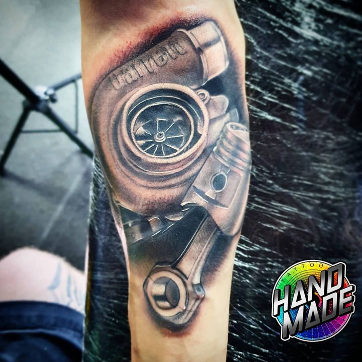 Car Turbo Tattoo