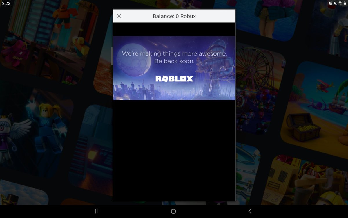 totallynotkapi1's tweet photo. @KreekCraft the roblox mobile page popped up for a sec then I click the robux button this is what I got... https://t.co/ldaUXavRTo