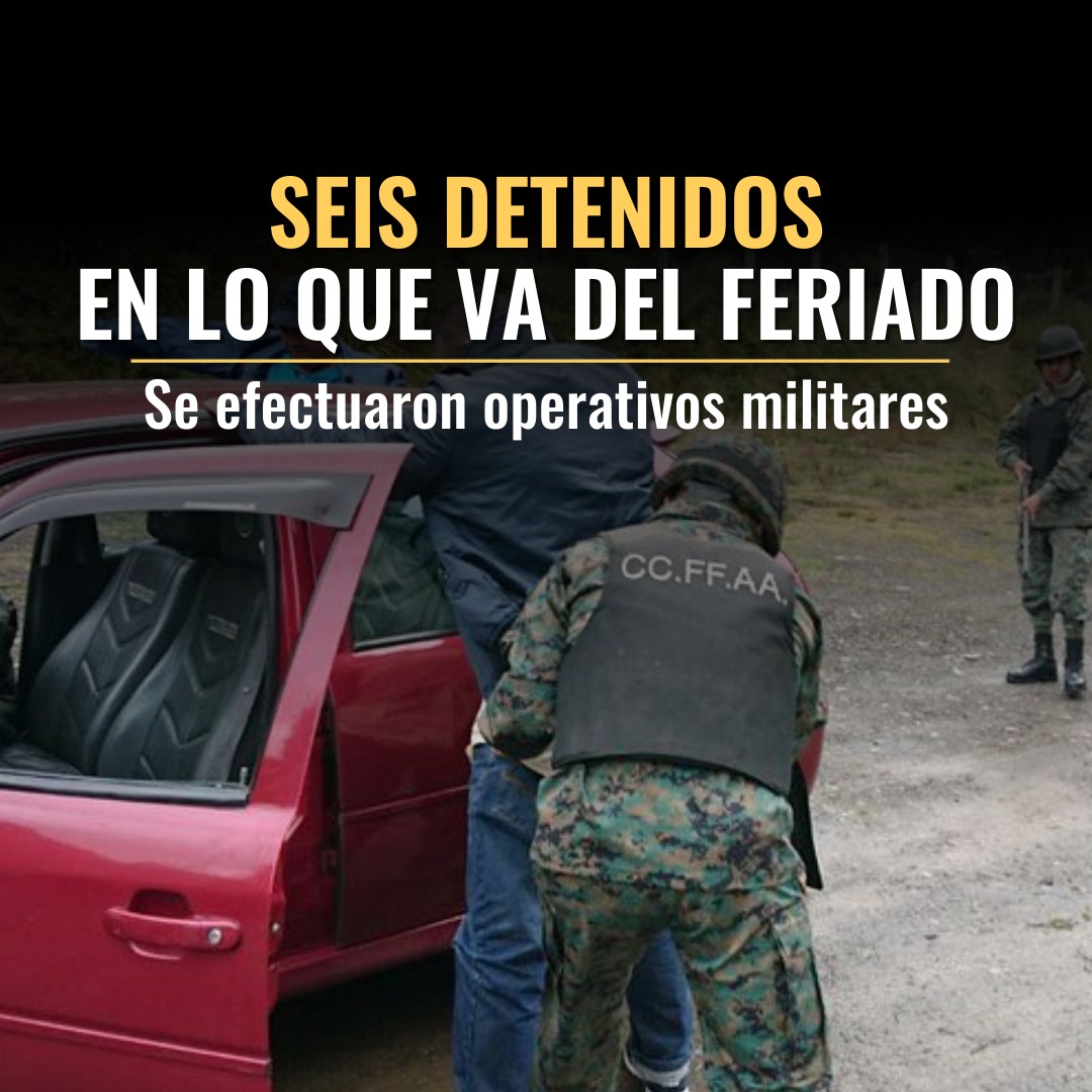 lahoraecuador's tweet photo. Operaciones militares dejan seis detenidos en ocho provincias👉https://t.co/G2jv74YoHL https://t.co/eD35PJ6qcd