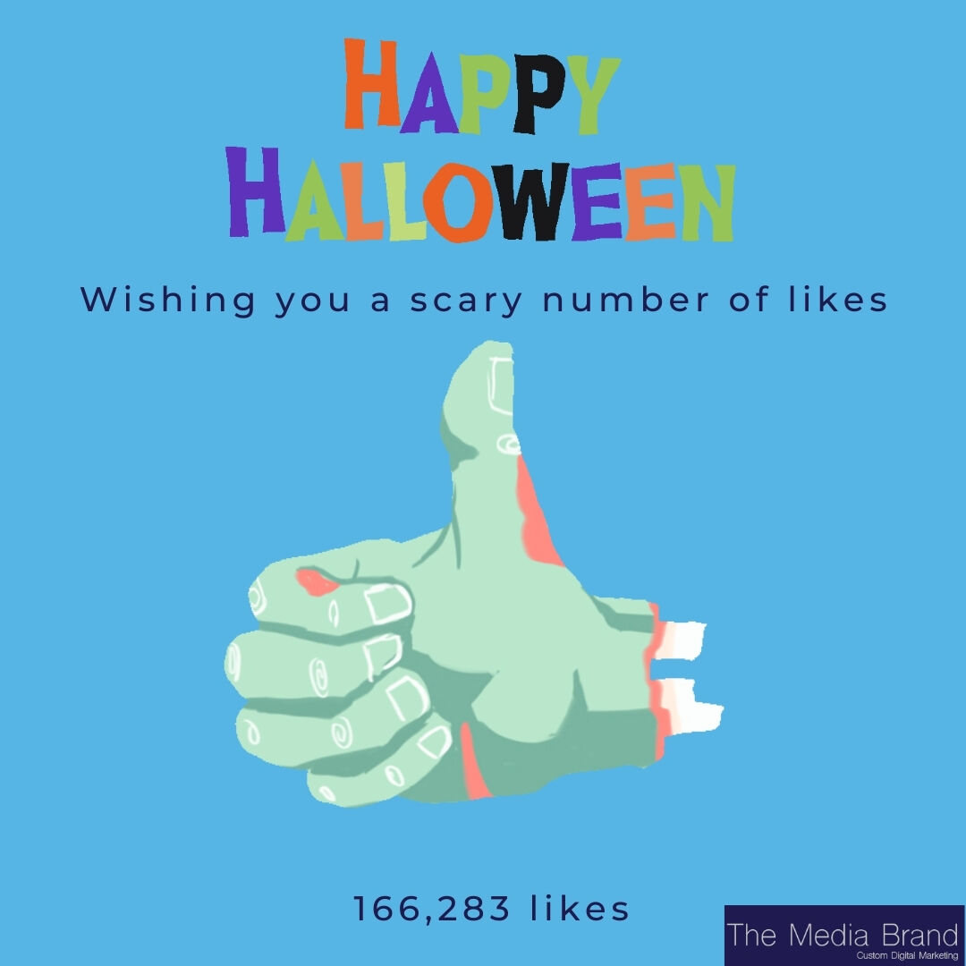 TheMediaBrand's tweet photo. Wishing you a HAPPY HALLOWEEN filled with customer engagement! #digitalmedia #digitalmarketing #socialmediamarketing #likes #smallbusiness #customerengagment https://t.co/Kt5mcIGpJC