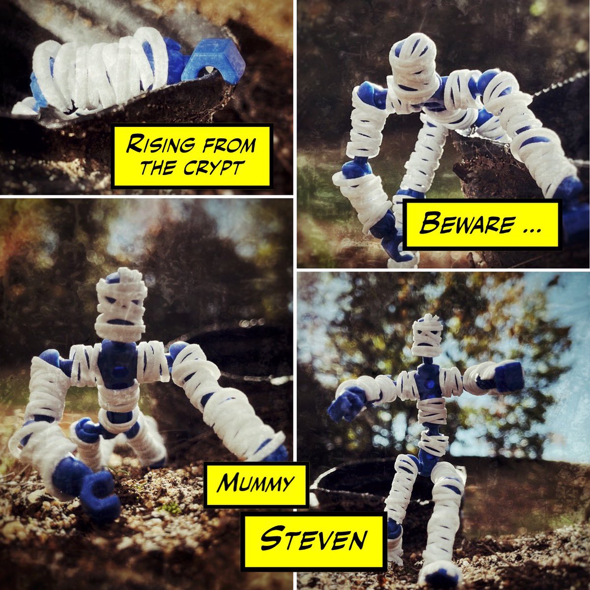 AdventuresofES's tweet image. Happy Halloween … 

#modibot #happyhalloween #halloween #mummy #costume #adventures #toyphotography #toyphotographer #toycommunity #oct31