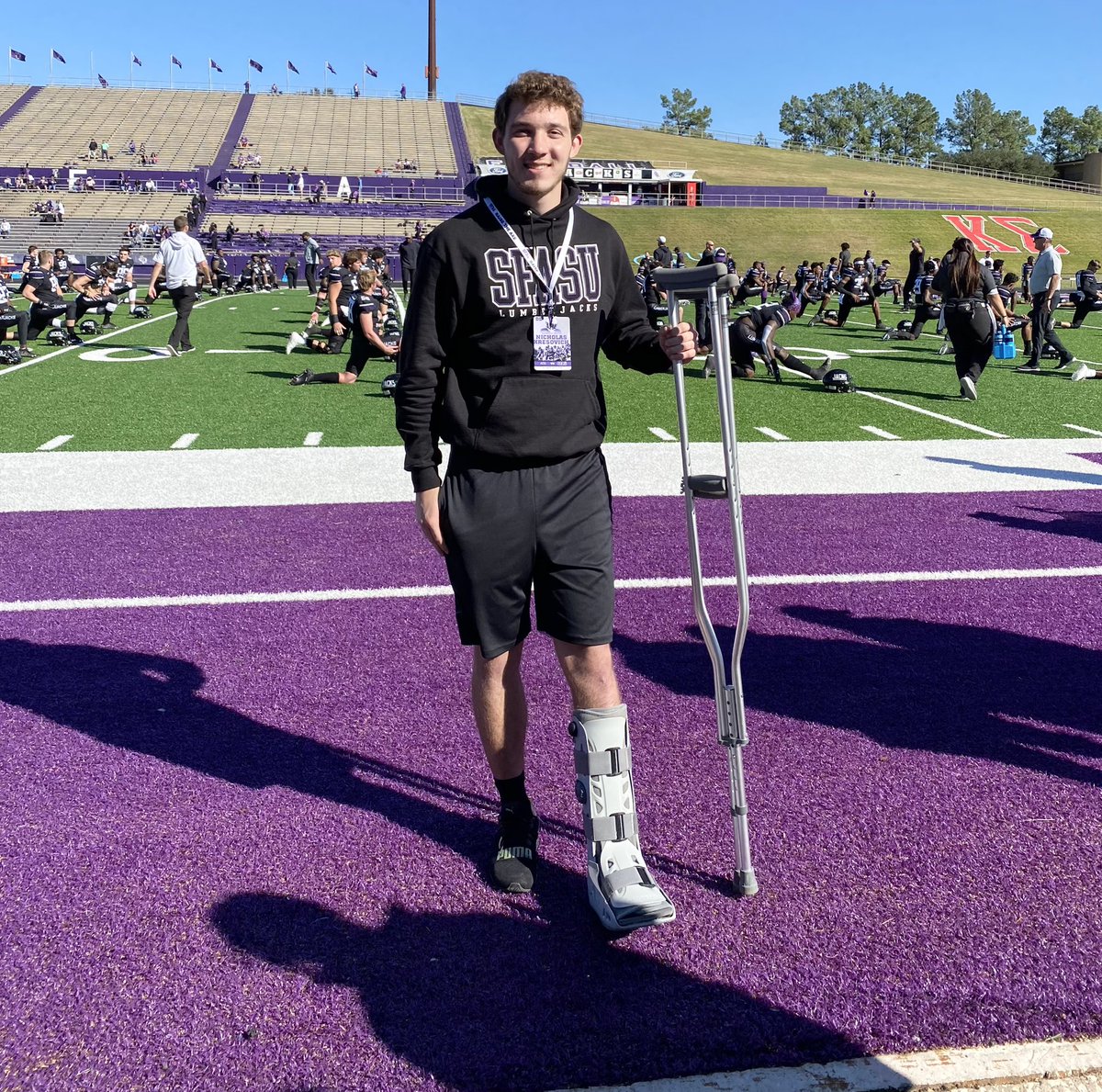 NKresovich's tweet photo. Thank you @SFA_Football for the invite! Got to watch a great game and a great win! #AxeEm @CoachFaske @CoachCarthel https://t.co/b1wFEjnizf