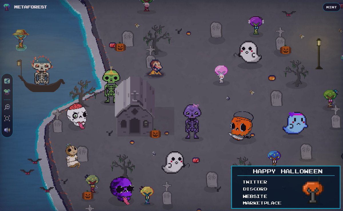 SolTreez's tweet photo. The @soltreez are ready to make this Halloween extra spooky 🎃

We imagined what a special MetaForest region with our favorite spooky #Solana NFTs would look like! 👻

I spy @skeletoncrewrip, @solsouls, @Grim__Syndicate, @SoullessNFT, and even an undead @SolanaMMB 👀🧟‍♂️ https://t.co/ueZTOk8S4z