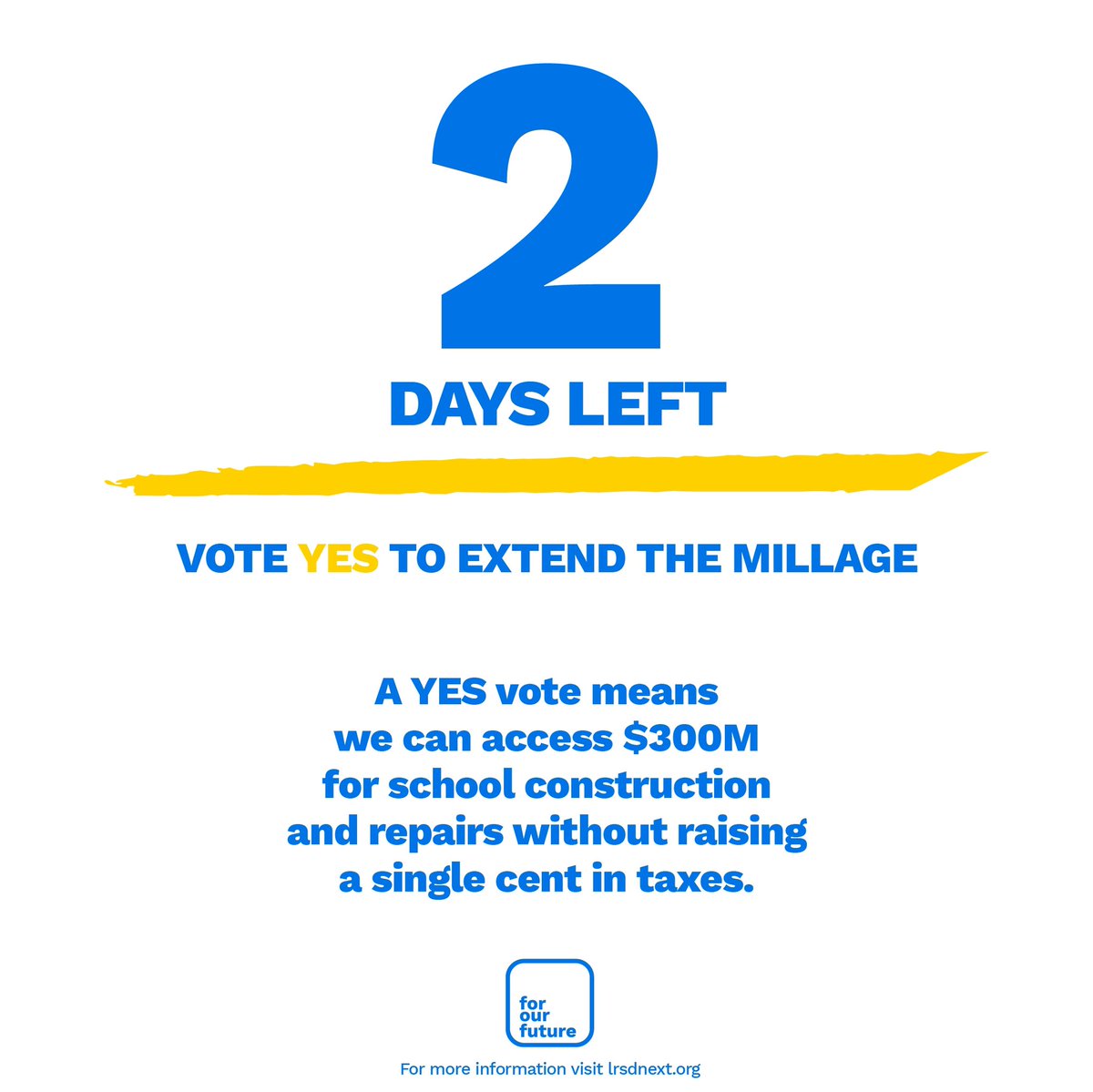LrsdNext's tweet image. Is it just us or did early voting  just fly by?!

No worries, you still have tomorrow to early vote! Remember…the BIG DAY is Tuesday!

Let’s do this for our future!