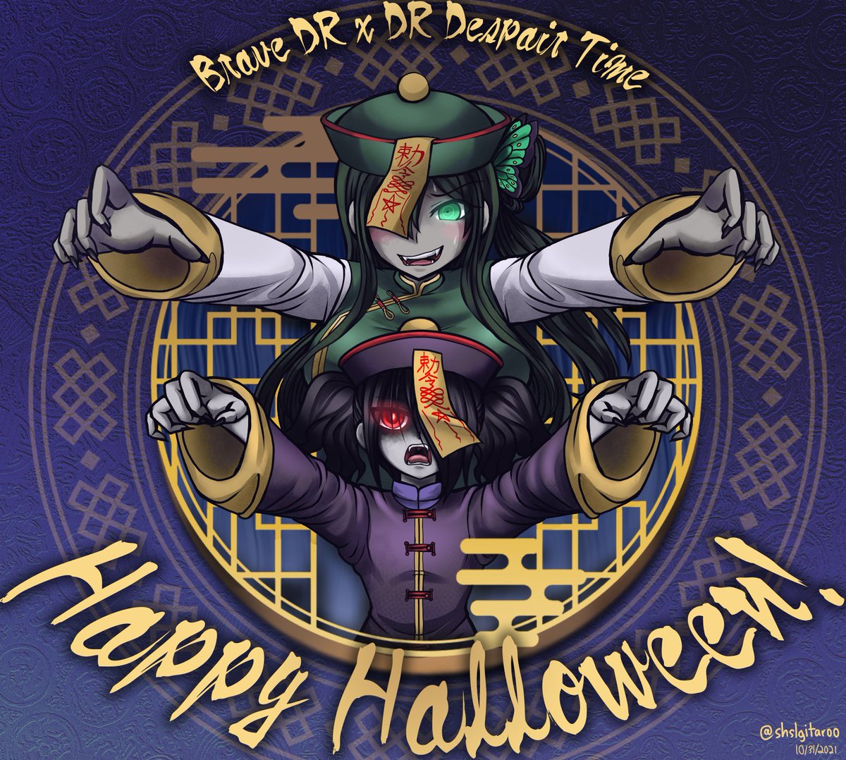 gitarooMain's tweet photo. Have a great halloween!
My half of a collaborative effort/crossover between BDR and @DespairTime !
Check out their piece as well, I really like how it turned out! : )
#fanganronpa #bravedanganronpa #創作論破 #BDCP #DRDT #despairtime https://t.co/qSR5Y50dI4