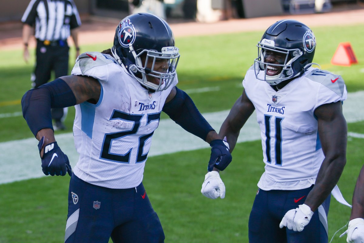 Only two NFL players have more than 5 TD of 50+ yards since 2019... and they're on the same team.

Derrick Henry            8
A.J. Brown                  7

The <a href="/Titans/">Tennessee Titans</a> can score from ANYWHERE.