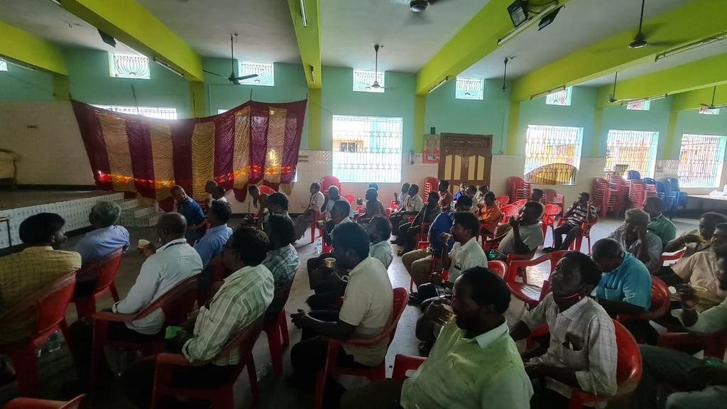 Safety class conducted by Tmt. R.Geetha, AEE/Safety/CE/D/North Region, for Construction/Ponneri and Gummidipoondi sub-division.