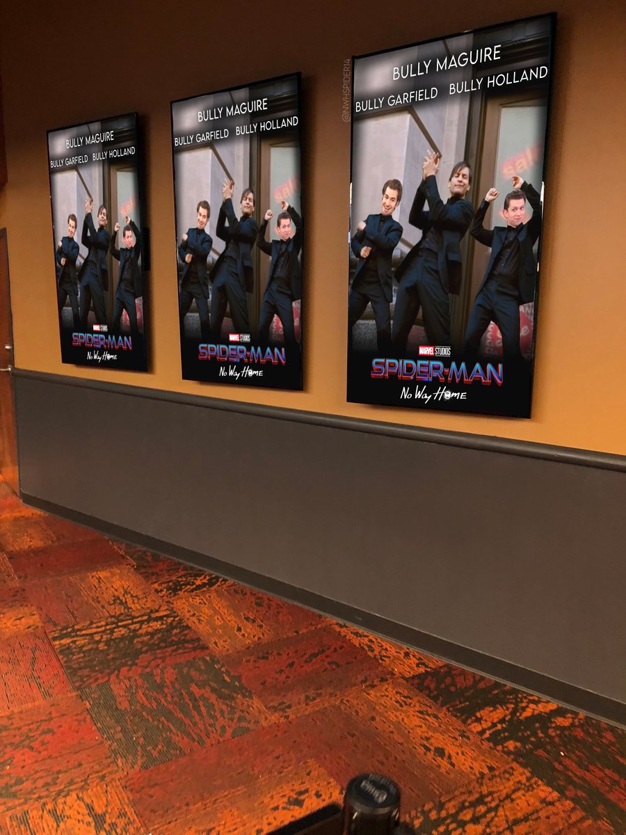 Spidey_Daily's tweet photo. Movie theaters were caught using bully Spider-Man posters to sell tickets!
The poster looks perfect, who made it?
#SpiderMan #NoWayHome #Marvel #SpiderManNoWayHome
SONY Release the No Way Home poster! 💀 https://t.co/rrJvptf13L