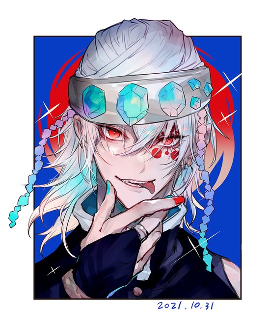 イワトコさんがTwitterに投稿した宇髄天元(鬼滅の刃)のイラスト。